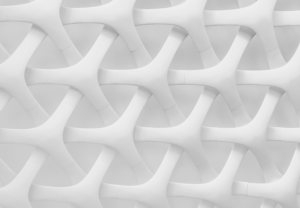 A pattern of interlinking fibres.