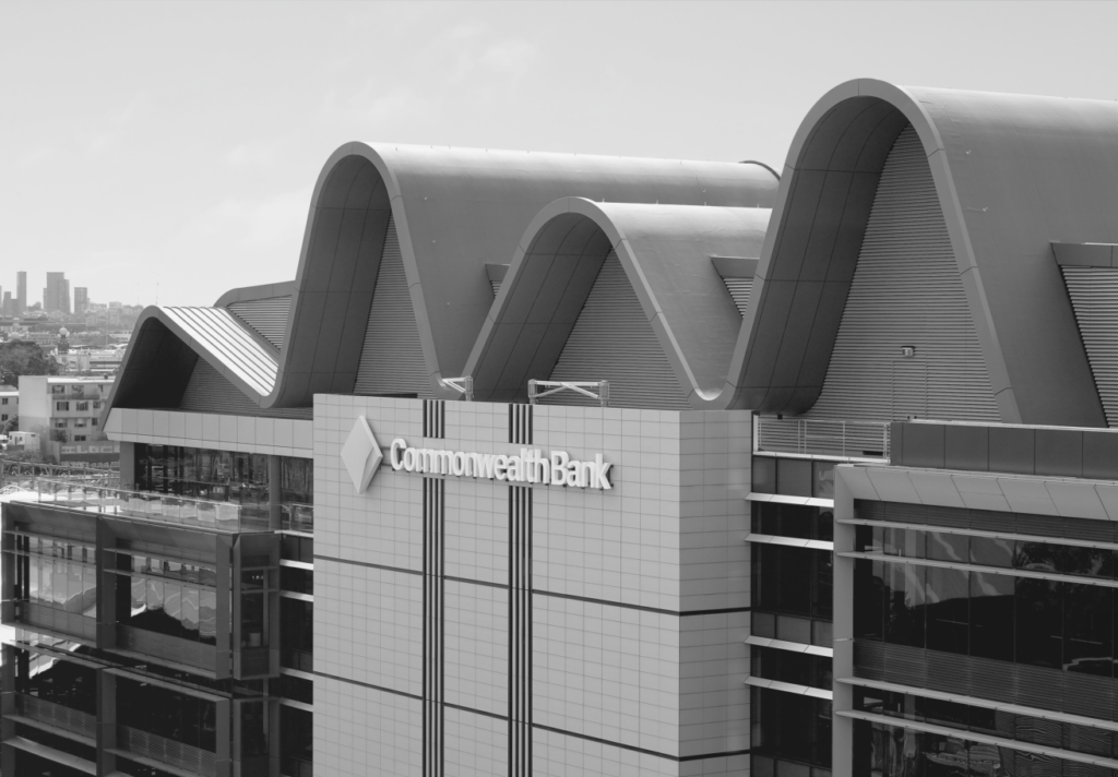 black and white image of Commonwealth Bank of America