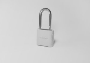 black and white padlock